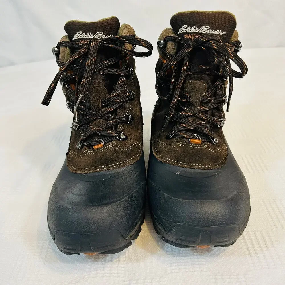 Eddie Bauer Mens 8,5 Boots Snowfoil Thermafill 200 Gram Insulation